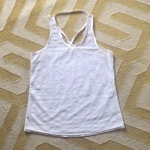 Athleta Eyelet Workout Tank